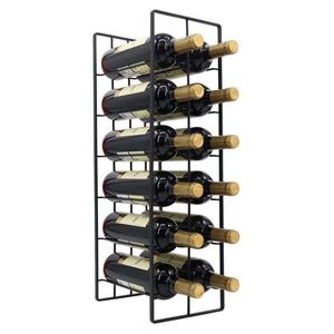 KONDELA Gamez stojan na víno čierna vyobraziť