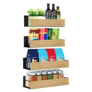 KONDELA Zober Typ 1 police 4 ks hnedá / čierna vyobraziť