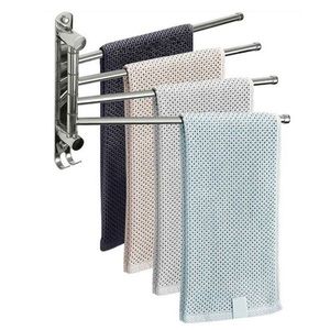 KONDELA Holder držiak na uteráky strieborná vyobraziť