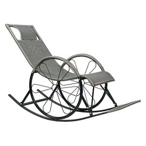 KONDELA Rokin hojdacie kreslo sivá vyobraziť