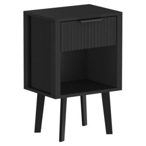 KONDELA Tobi nočný stolík čierna vyobraziť