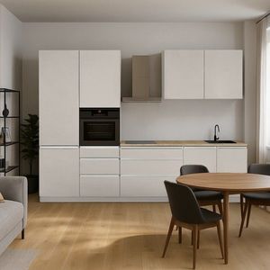 KONDELA Asti 330 kuchynská linka 330 kašmír matná / kašmír vyobraziť