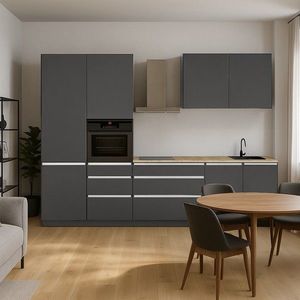 KONDELA Asti 330 kuchynská linka 330 antracit matná / antracit vyobraziť