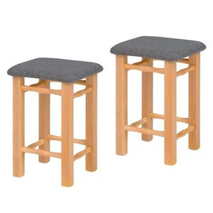 KONDELA Kimi taburetka (2 ks) jelša / sivá vyobraziť