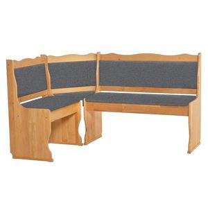 KONDELA Miren rohová lavica do kuchyne jelša / sivá vyobraziť