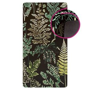 KONDELA Vimall Typ 2 kúpelňová predložka 40x60 čierna / vzor lísty vyobraziť