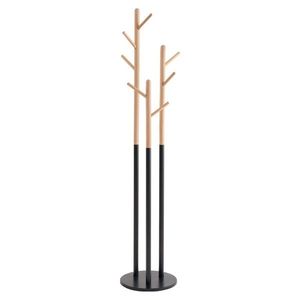 KONDELA Tavel vešiak čierna / prírodná vyobraziť