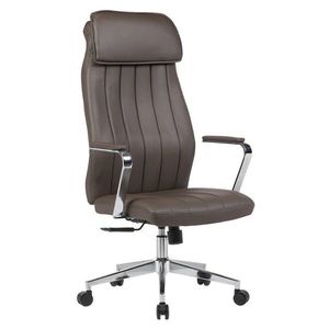 KONDELA Eladio kancelárske kreslo sivohnedá / chróm vyobraziť