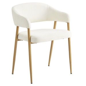 KONDELA Nizar Typ 1 jedálenské kreslo krémová / buk vyobraziť
