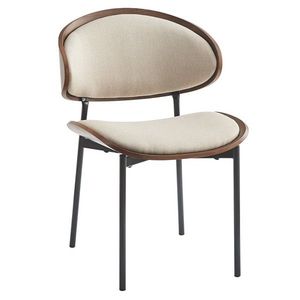 KONDELA Nuria jedálenská stolička béžová / orech / čierna vyobraziť