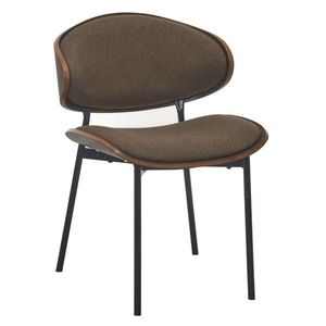 KONDELA Marsia jedálenská stolička hnedá / orech / čierna vyobraziť