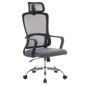 KONDELA Randy kancelárske kreslo čierna / sivá / chróm vyobraziť