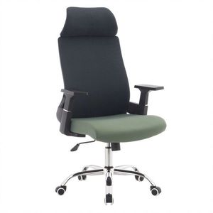 KONDELA Holger kancelárske kreslo tmavosivá / zelená / čierna / chróm vyobraziť