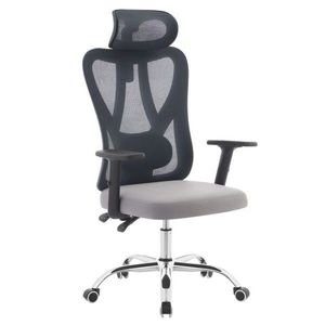 KONDELA Ademir kancelárske kreslo tmavosivá / svetlosivá / chróm vyobraziť