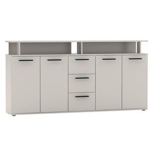 KONDELA Albi štvordverová komoda so zásuvkami kašmír vyobraziť