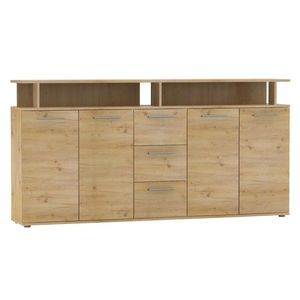 KONDELA Albi štvordverová komoda so zásuvkami dub artisan vyobraziť