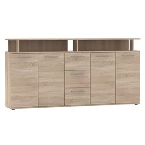 KONDELA Albi štvordverová komoda so zásuvkami dub sonoma vyobraziť