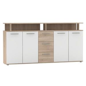 KONDELA Albi štvordverová komoda so zásuvkami dub sonoma vyobraziť