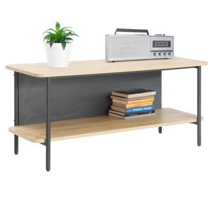 KONDELA Seflos policový regál dub / čierna vyobraziť