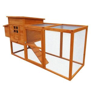 KONDELA Furol kurník pre sliepky hnedá / zelená vyobraziť