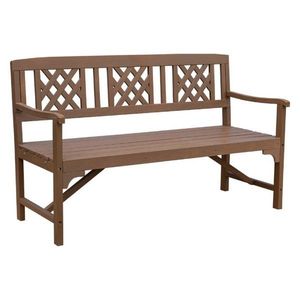 KONDELA Enela záhradná lavička hnedá vyobraziť