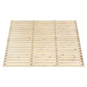 KONDELA Fildo Typ 2 drevená záhradná zástena 180x120 hnedá vyobraziť