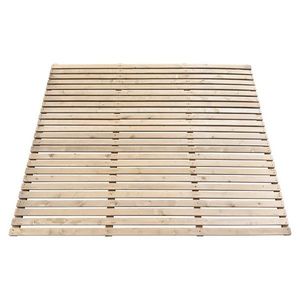 KONDELA Fildo Typ 3 drevená záhradná zástena 180x150 hnedá vyobraziť