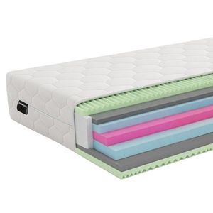 KONDELA Layer 90 penový matrac 90x200 cm biela vyobraziť