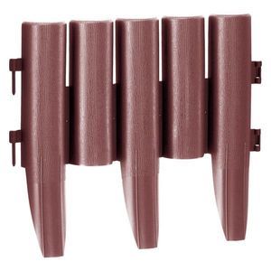 KONDELA Hansi New obruba trávnika / záhradný plôtik (10 ks) hnedá vyobraziť