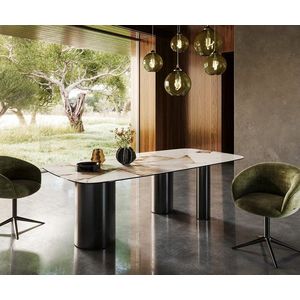 Jedálenský stôl Edge Boot 240x120 keramika Iris FMG Patagonia Lappato vyobraziť