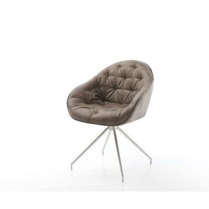 Jedálenská stolička Gaio-Flex mikrovlákno taupe vintage krížová vyobraziť