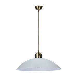 Závesná lampa Mira patina 1x60W E27 biele tienidlo vyobraziť