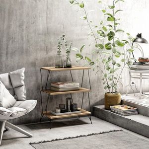 Príručný stolík / Odkladací stolík Lazandos - Pine vyobraziť