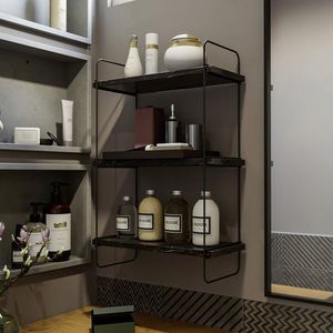 Nástenná polica Pulalis - Black Marble vyobraziť