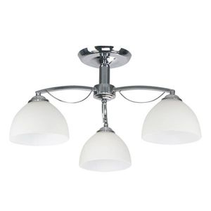 Stropná lampa Filona Chrome 3X40 E27 Biele tienidlo vyobraziť