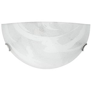 Sklenená stropná lampa sivo-biela nástenná lampa 60W E27 Lunar vyobraziť