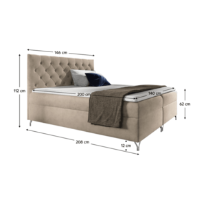 Boxspringová posteľ GUINEVRA 2 Tempo Kondela vyobraziť