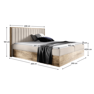 Boxspringová postel SUSAN 4 Tempo Kondela vyobraziť