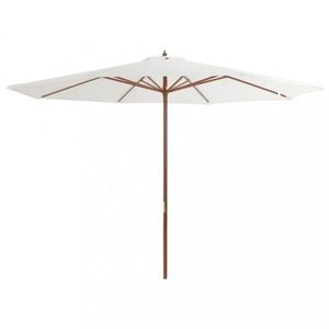 Slnečník Ø 350 cm látka / drevo Dekorhome vyobraziť