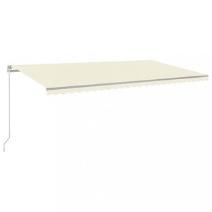 Ručne zaťahovacia markíza s LED svetlom 600x350 cm Dekorhome vyobraziť