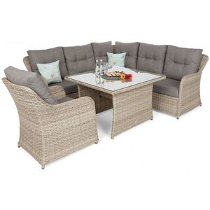 Záhradná rohová súprava polyratan vyobraziť