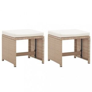 Záhradné stoličky 2 ks polyratan Dekorhome vyobraziť