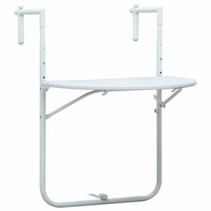 Závesný stôl na balkón plast s ratanovým vzhľadom Dekorhome vyobraziť