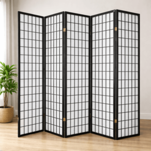 Paraván japonský 5dielny SC01-5 NAT Dekorhome vyobraziť