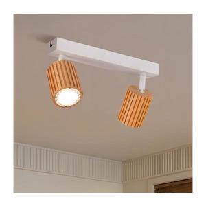 Brilagi - Bodové svietidlo MODERN WOOD 2xGU10/8W/230V drevené/biela BRI385 vyobraziť