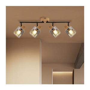 Brilagi - Bodové svietidlo HYGGE 4xE14/15W/230V drevené/dymové BRI402 vyobraziť