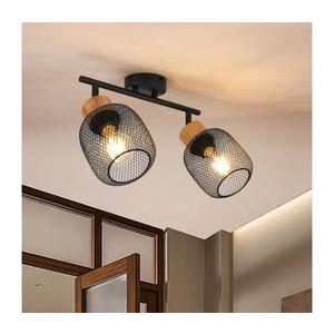 Brilagi - Bodové svietidlo BASKLITE 2xE27/15W/230V drevo/čierna BRI421 vyobraziť