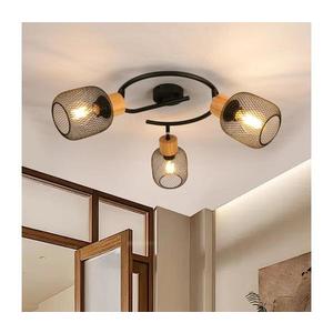 Brilagi - Bodové svietidlo BASKLITE 3xE27/15W/230V drevo/čierne BRI423 vyobraziť