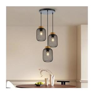 Brilagi - Luster na lane BASKLITE 3xE27/15W/230V drevo/čierna BRI427 vyobraziť