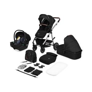 Lionelo - Kombinovaný kočík 3 v 1 AMBER čierno-strieborný 5903771709521 vyobraziť